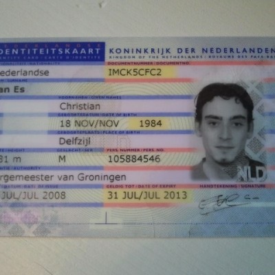 Talentcard van Christian van Es