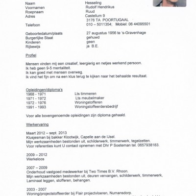 Talentcard van Ruud Hesseling